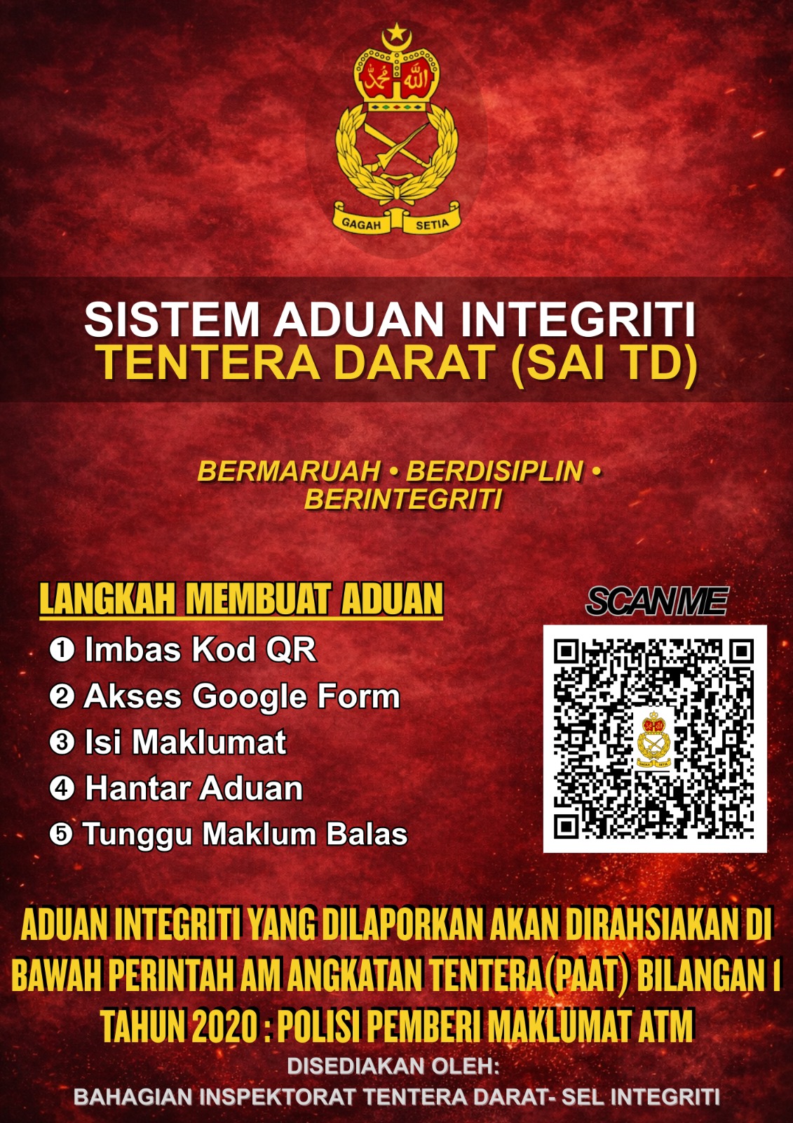 SISTEM ADUAN INTEGRITI TENTERA DARAT (SAI TD)